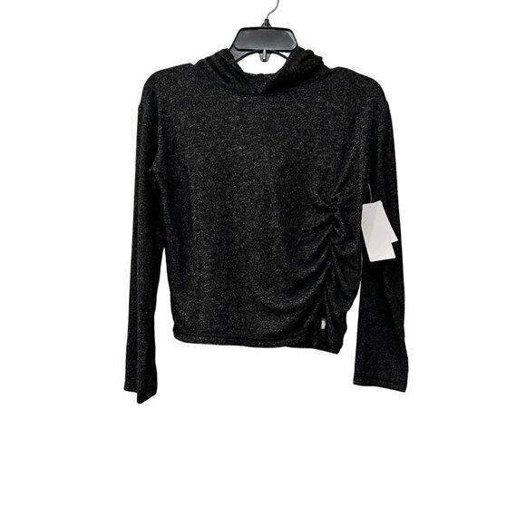 New Zella Size Girl's L (10/12) Soft Hoodie Shirt cinch ribbon front Stretchy - Picture 1 of 10